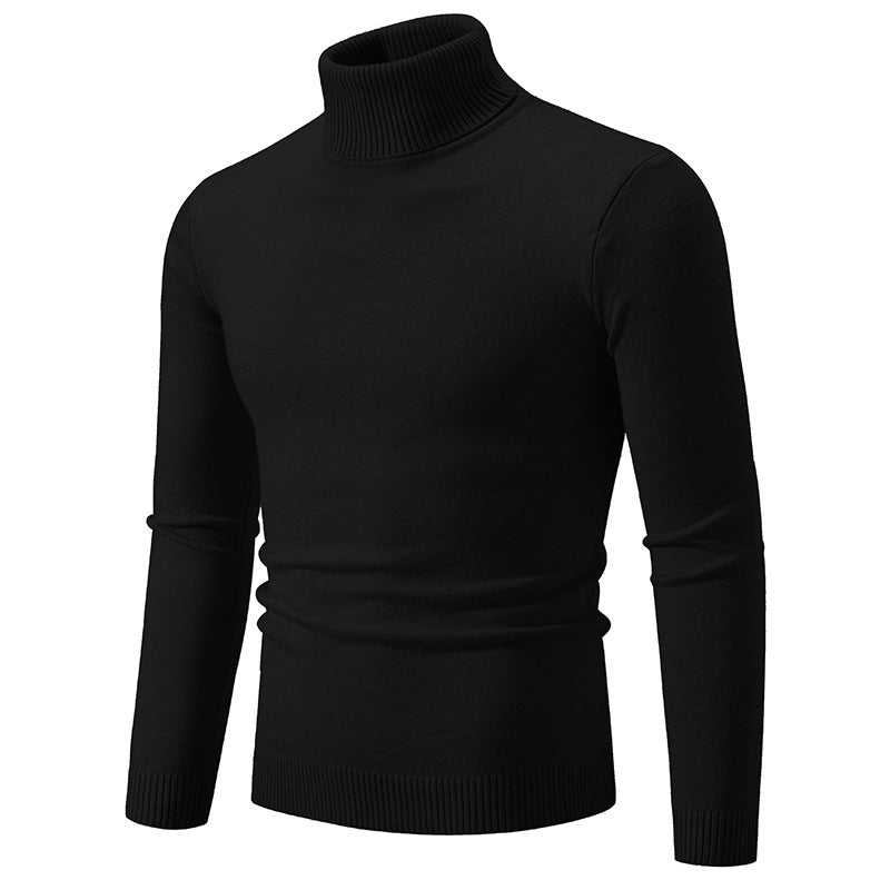 Herren nan Slim-Fit Rollkragenpullover aus Feinstrick mit geripptem Stehkragen und elastischem Bund Drune