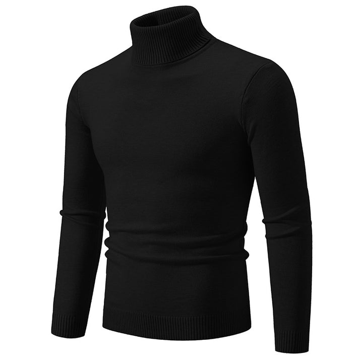 Herren nan Slim-Fit Rollkragenpullover aus Feinstrick mit geripptem Stehkragen und elastischem Bund Drune