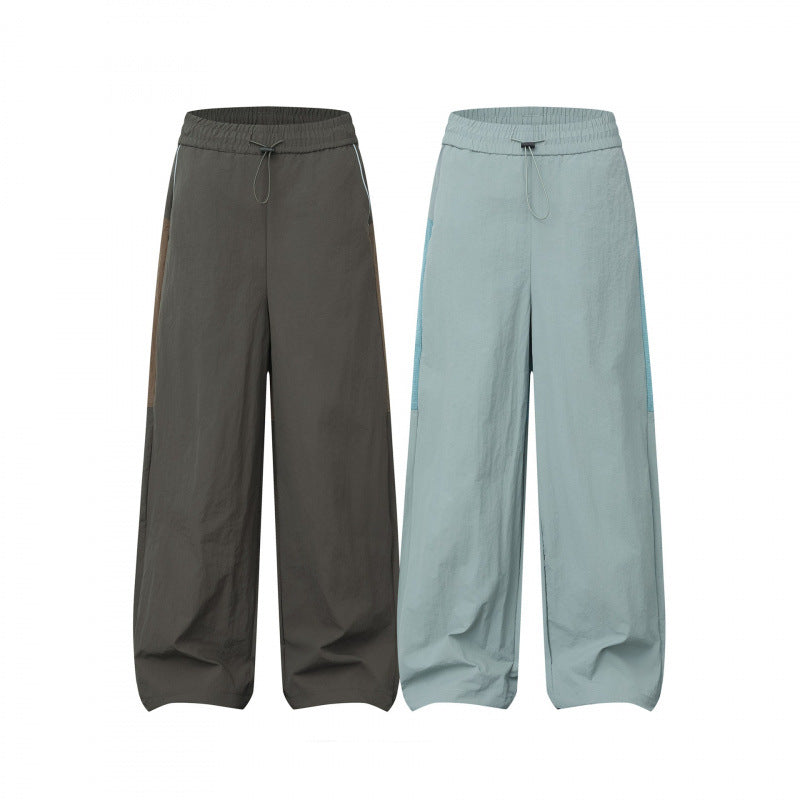 Damen Weite Cargo‑Style Hose mit elastischem Bund, Tunnelzug und seitlichen Einsatzdetails Drune