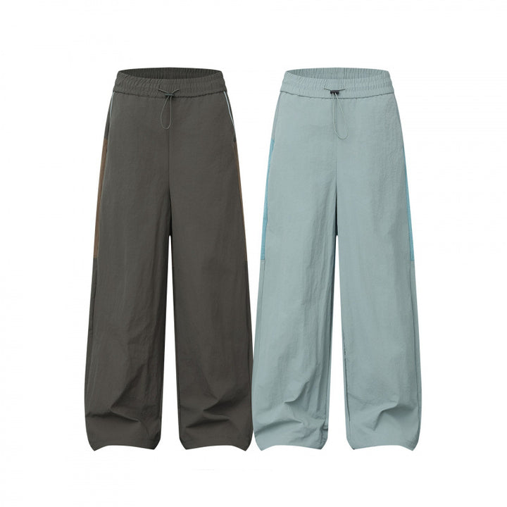 Damen Weite Cargo‑Style Hose mit elastischem Bund, Tunnelzug und seitlichen Einsatzdetails Drune