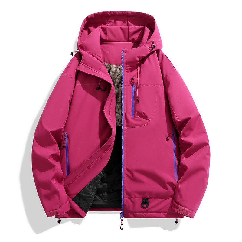Herren technischer Kapuzenparka mit winddichter Membran, isolierter Innenlage und Multifunktions-Taschen Drune