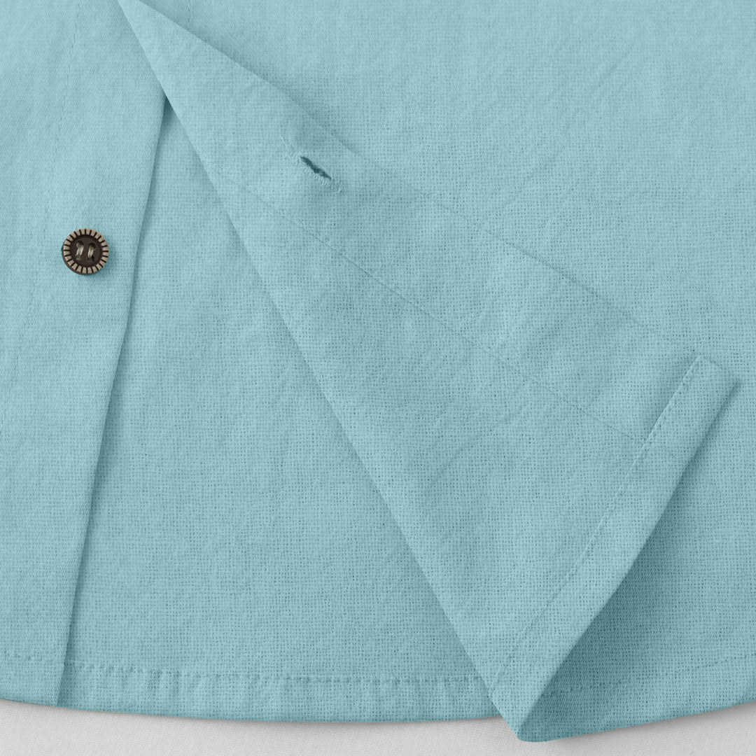 Herren lässiges Hemd mit Kapuze und Knopfdetails Drune