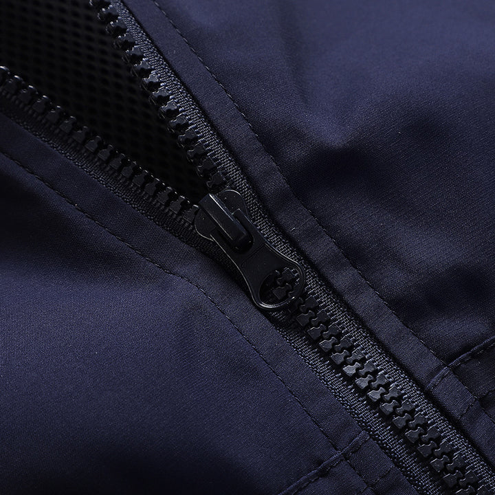 Herren Sportliche Windjacke mit Farbblockdesign Drune