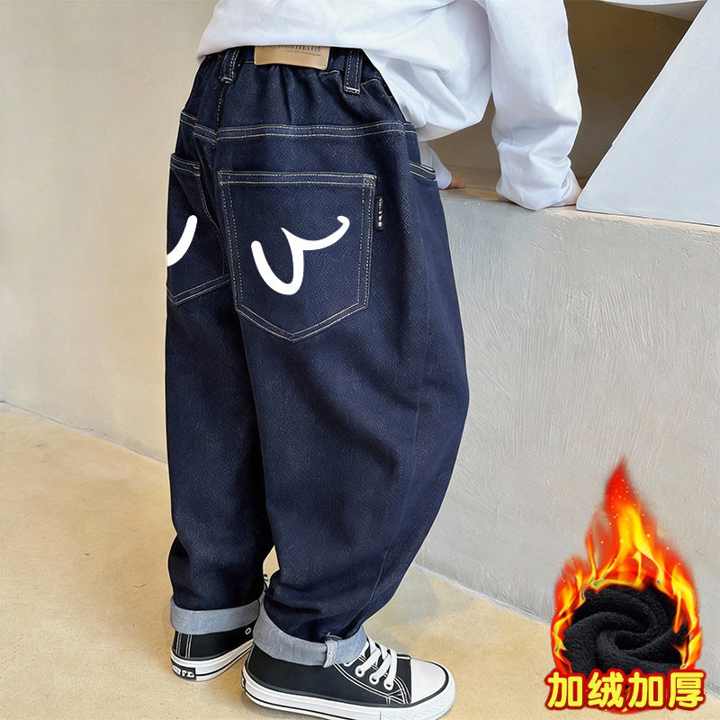 Unisex lässige Baggy-Jeans mit einzigartigen Taschen Drune