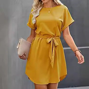Damen Abschlusskleid mit Taillengürtel Drune