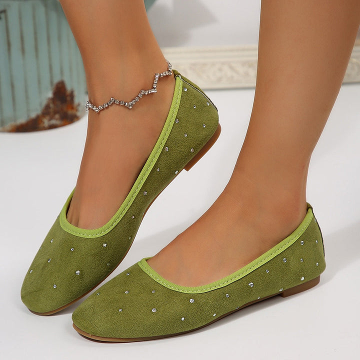 Damen Elegante und funkelnde Ballerinas Drune