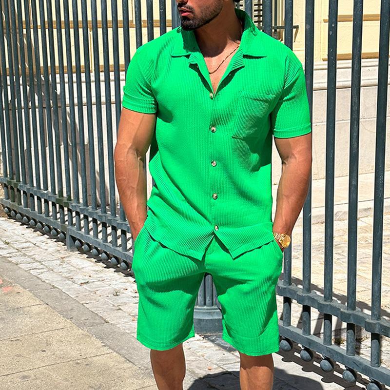 Drune Polo Kurzarm-Shorts Set