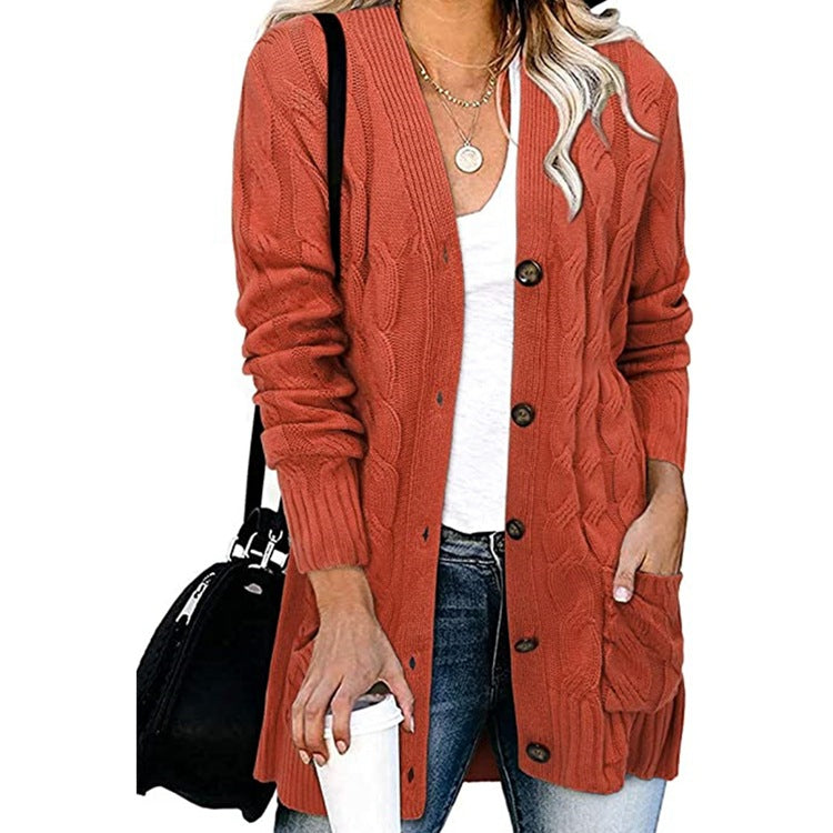 Damen Strickjacke mit Zopfdesign und praktischen Taschen Drune