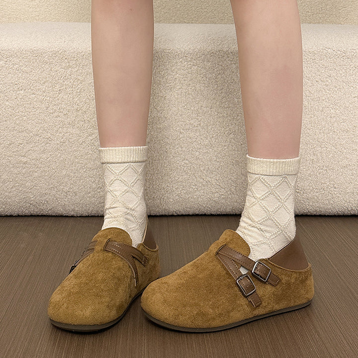 Damen Komfortable Clogs mit doppeltem Riemen Drune