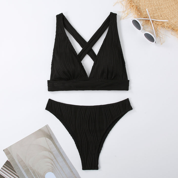 Damen Raffiniertes Triangel-Bikini-Set Drune