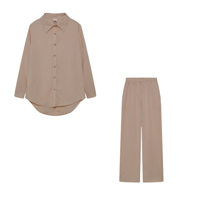 Damen Elegantes Freizeitanzug-Set mit lockerem Schnitt und feinem Stoff Drune