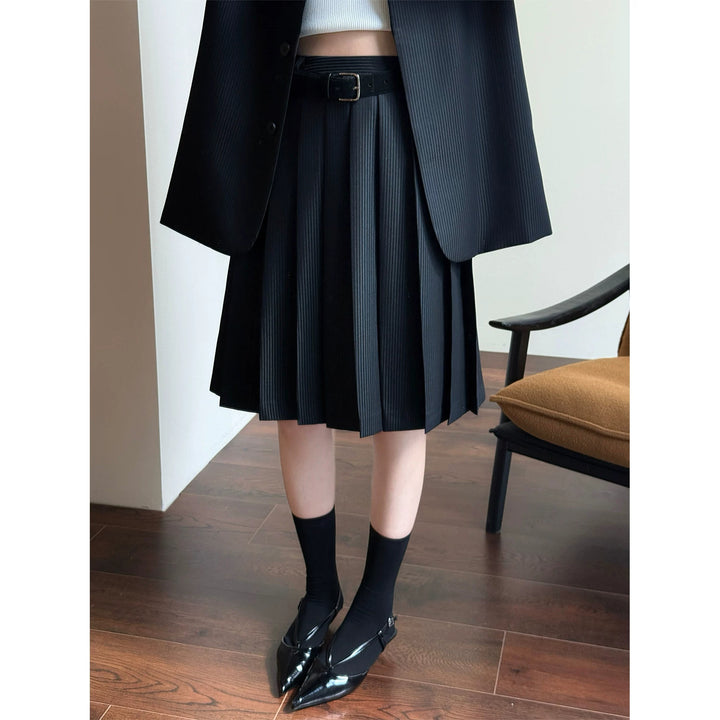 Damen Elegante Plisseejacke Drune
