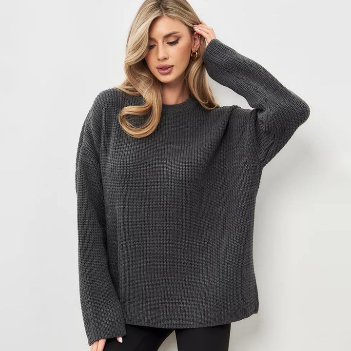 Damen Grobstrickpullover mit lässigem Schnitt und weichem Material Drune
