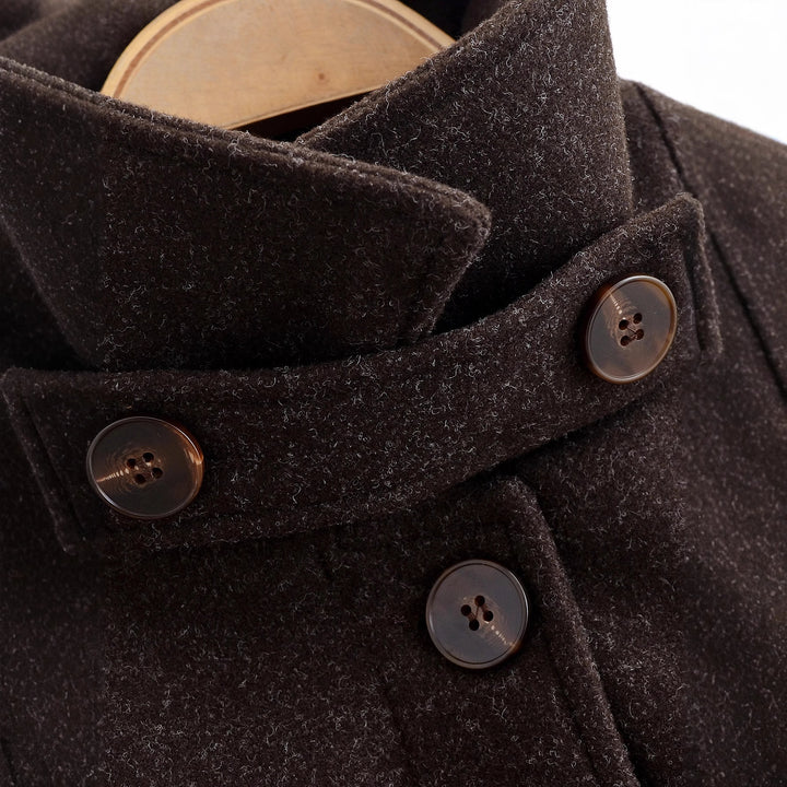 Damen 10+ taillierter Wollmix‑Mantel mit Bindegürtel Drune