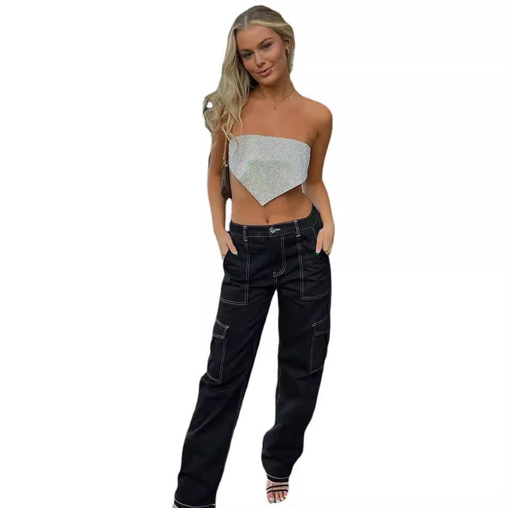 Damen Cargo-Hose mit Baumwollmix und praktischen Taschen Drune