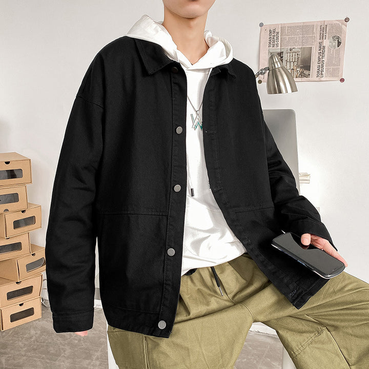 Herren Lässige Overshirt Jacke Drune