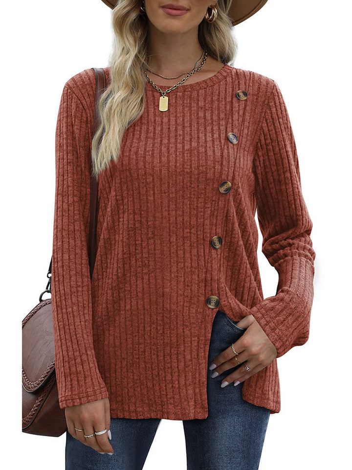 Drune | Eleganter und lässiger Winteroberteil mit Knopfleiste für Frauen