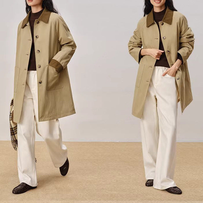 Damen Modischer Oversized Mantel Drune