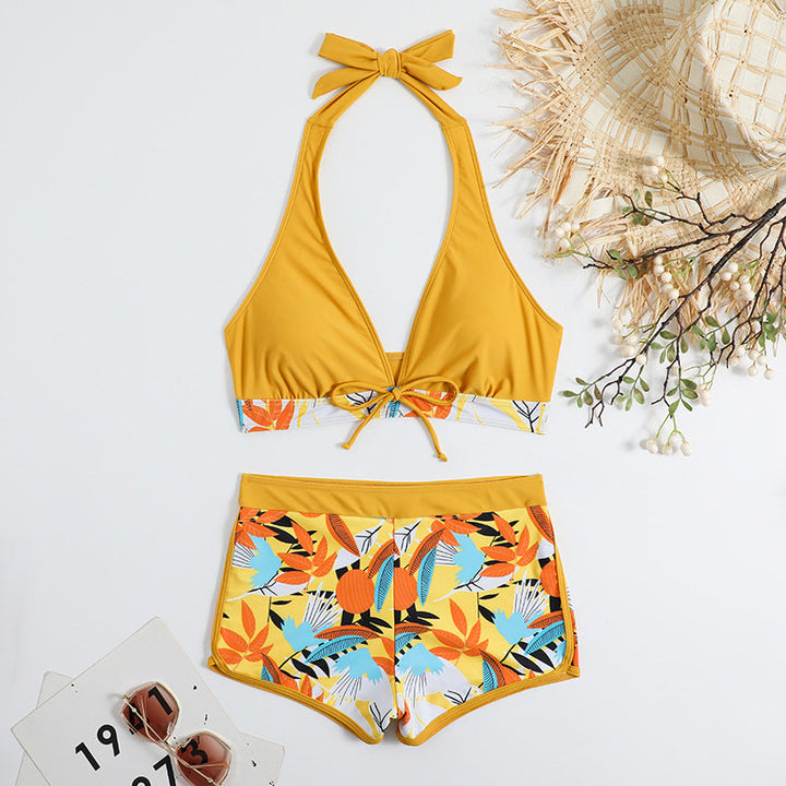 Damen Sportliches Bikiniset mit floralem Design Drune