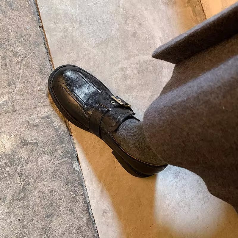 Damen Elegante und stilvolle Loafers mit Schnallen-Detail Drune