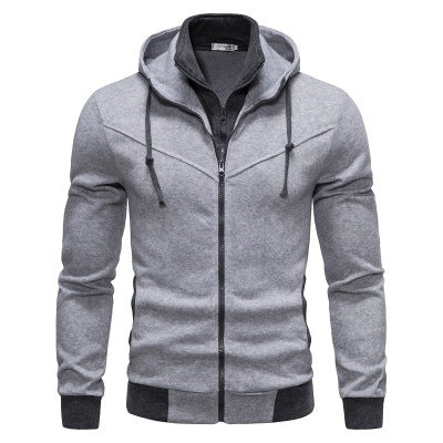 Herren sportliche Kapuzenjacke mit modernem Schnitt und praktischen Reißverschlusstaschen Drune