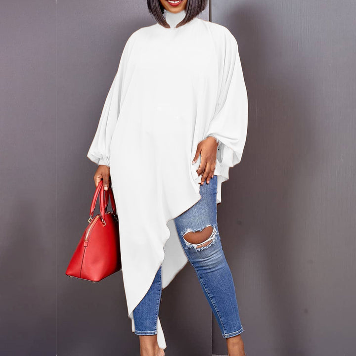 Damen asymmetrisches Kleid mit minimalistischer Eleganz Drune