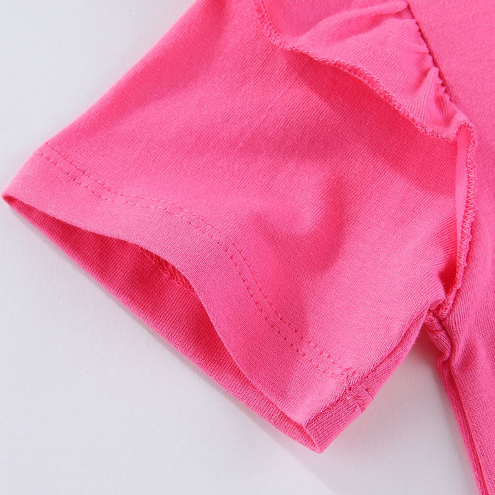 Mädchen T-Shirt mit kreativen Rüschendetails und bezauberndem Einhorn-Motiv Drune