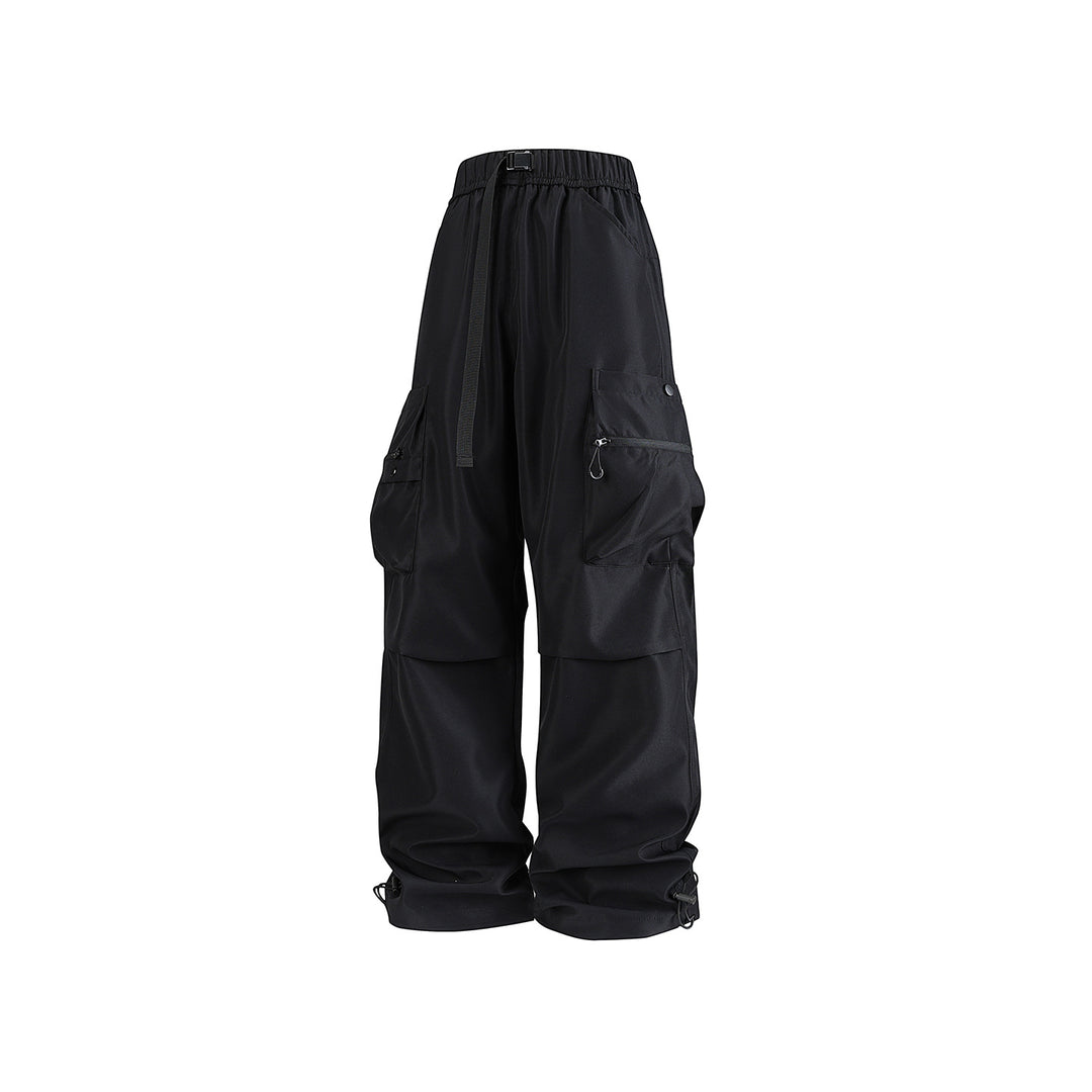 Herren Baggy‑Technische Cargo‑Hose mit integriertem Sicherheitsgurt und verstellbarem Saum Drune