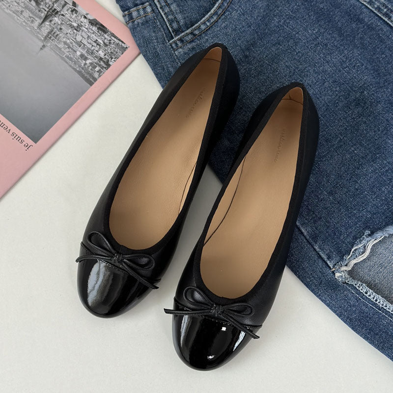 Damen Ballerinas mit zeitlosem Design und eleganter Schleifenapplikation Drune
