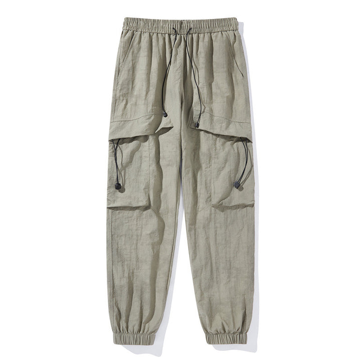 Damen Modische Cargo-Hose mit elastischem Bund Drune