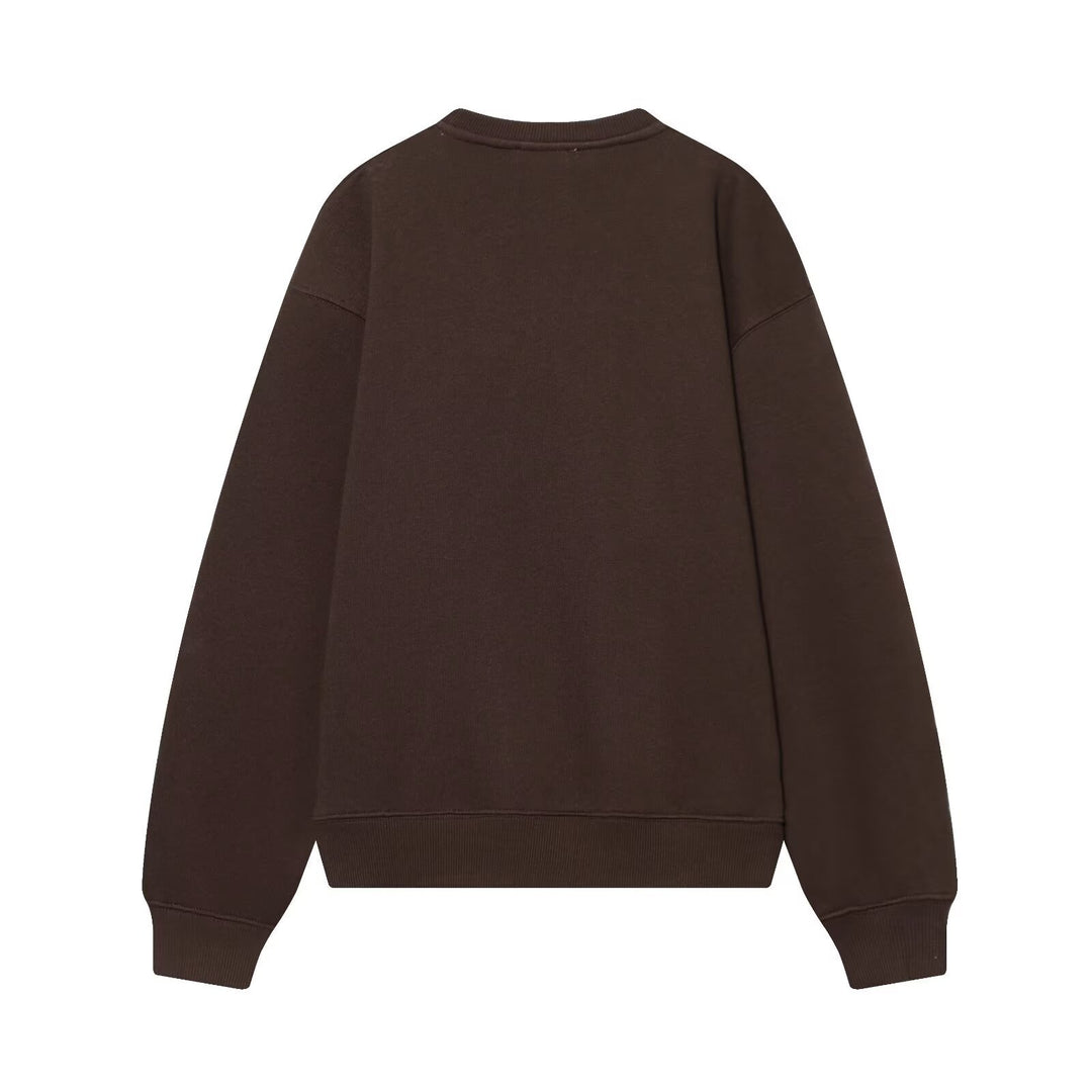 Damen Cropped Boxy Sweatshirt mit 3D-Schleifenapplikation Drune