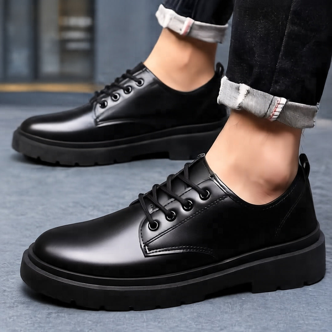 Herren Modische Schnürschuhe mit Robustem Profil Drune