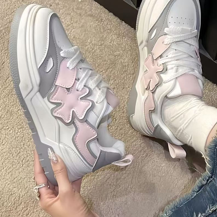 Damen Trendige Sneakers mit modischem Sternen-Design Drune
