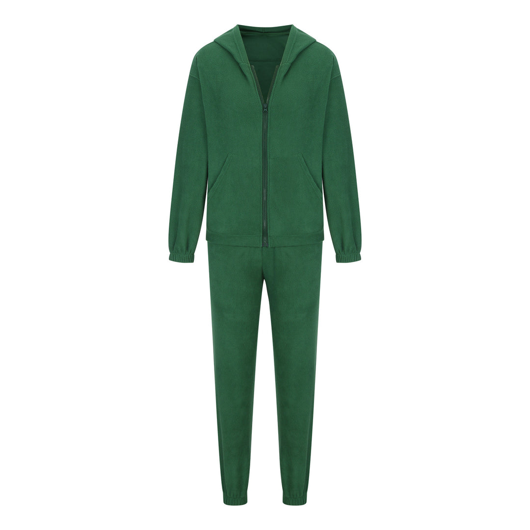 Damen oversized Hoodie mit Kängurutasche und Cargo-Jogginghose Set Drune