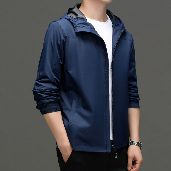 Herren Funktionsjacke mit elastischem Stehkragen und atmungsaktiven Eigenschaften Drune