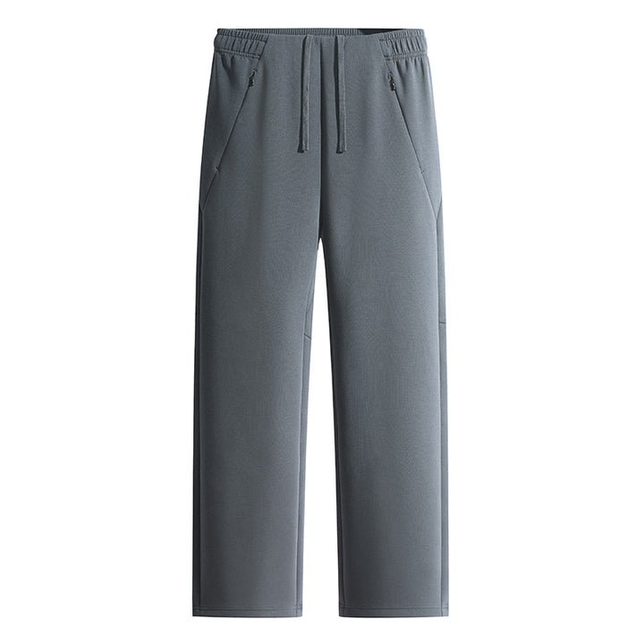 Herren Weite Lounge-Jogginghose aus technischer Baumwollmischung mit elastischem Bund & Reißverschlusstaschen Drune