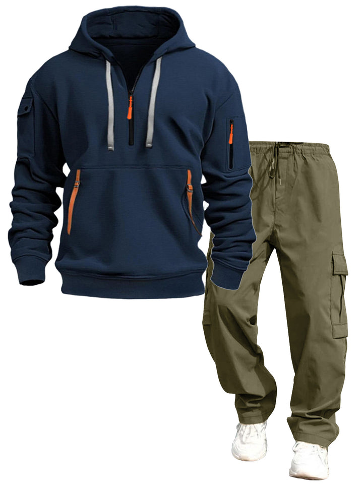 Herren lässiger Kapuzenpullover und Jogginghose Drune