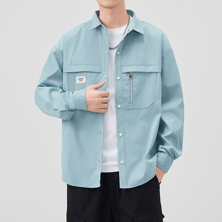 Herren Modische Utility-Jacke mit praktischen Taschen Drune