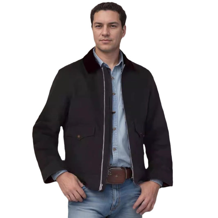 Herren lässige Utility-Jacke mit praktischen Taschen und robustem Design Drune