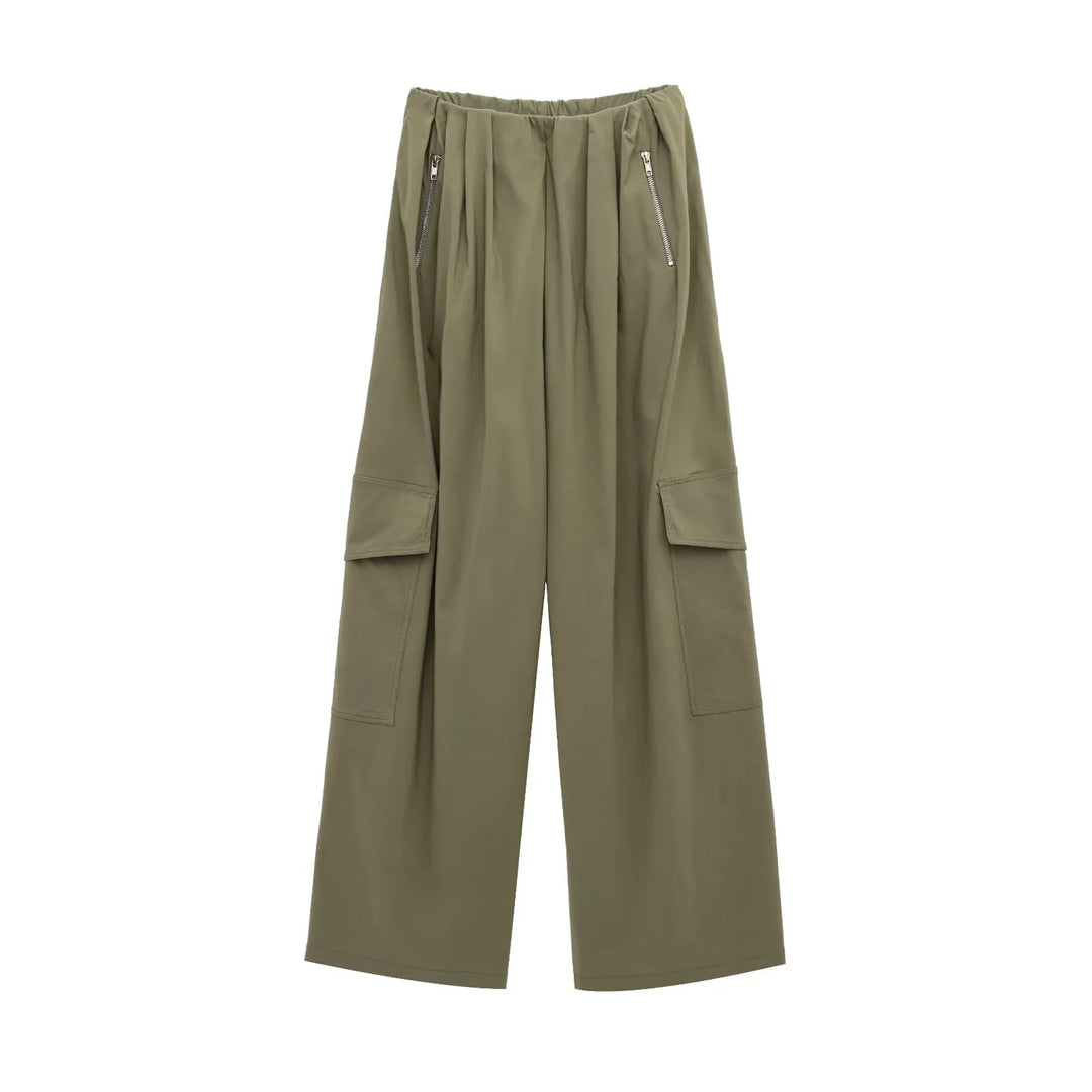 Damen 50+ asymmetrische Utility‑Bomberjacke mit Funnelkragen und breitem Rippenbund Drune
