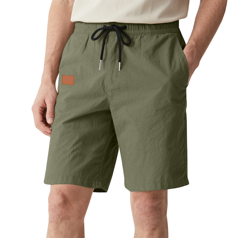 Herren nan schnelltrocknende Badeshorts im Bermuda-Schnitt mit elastischem Bund und Kordelzug Drune