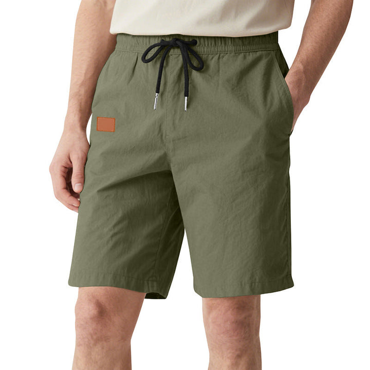 Herren nan schnelltrocknende Badeshorts im Bermuda-Schnitt mit elastischem Bund und Kordelzug Drune