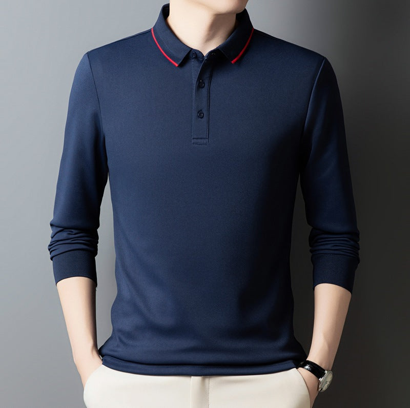 Damen Poloshirt mit langem Arm und Knopfdetails Drune