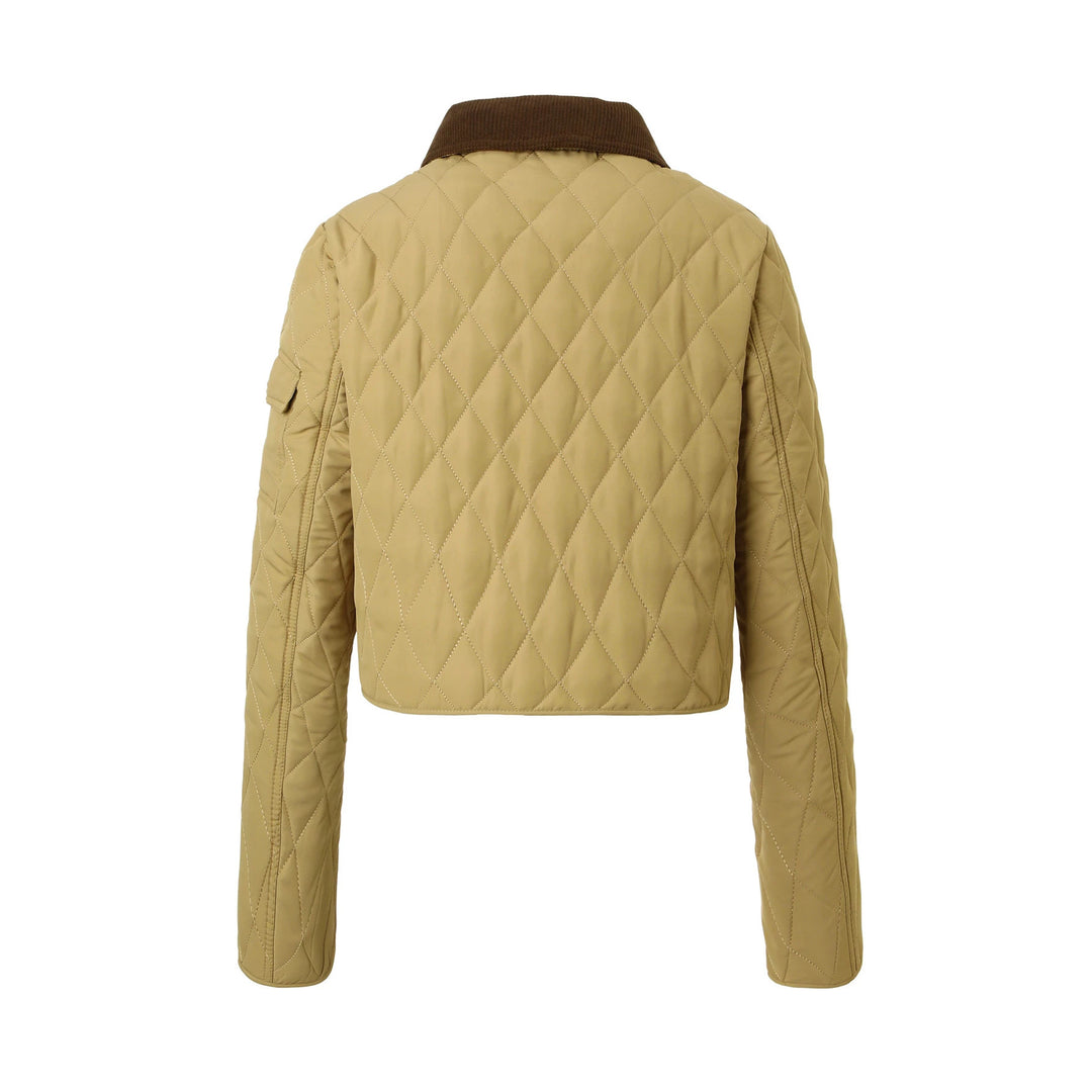 Damen Modische Kurzjacke mit Steppdesign Drune