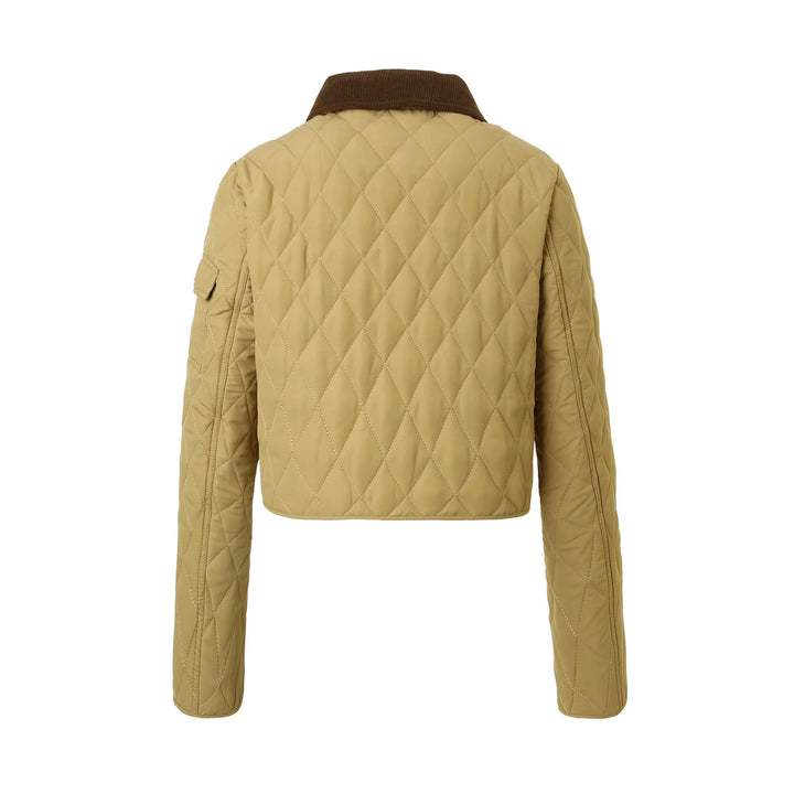Damen Modische Kurzjacke mit Steppdesign Drune