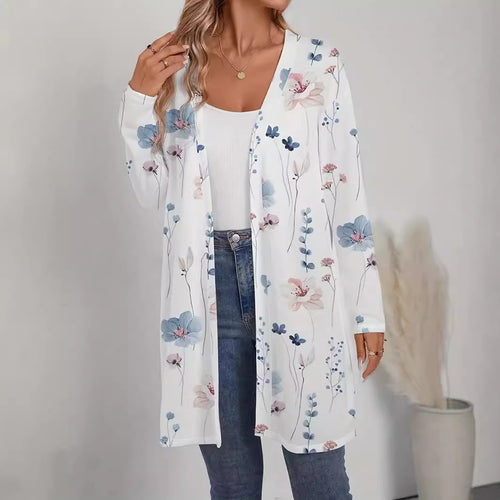 Damen Florale Kimono-Jacke Drune