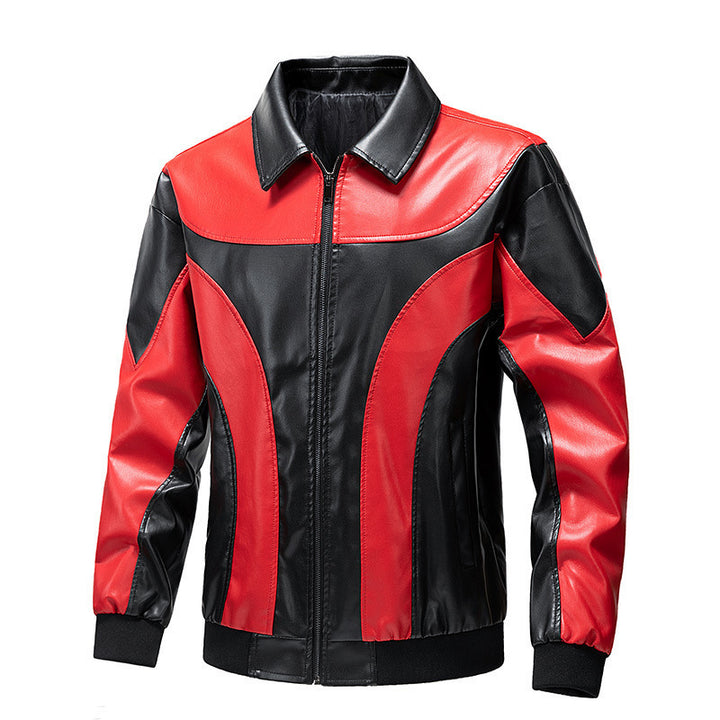 Herren Modische Retro-Lederjacke Drune