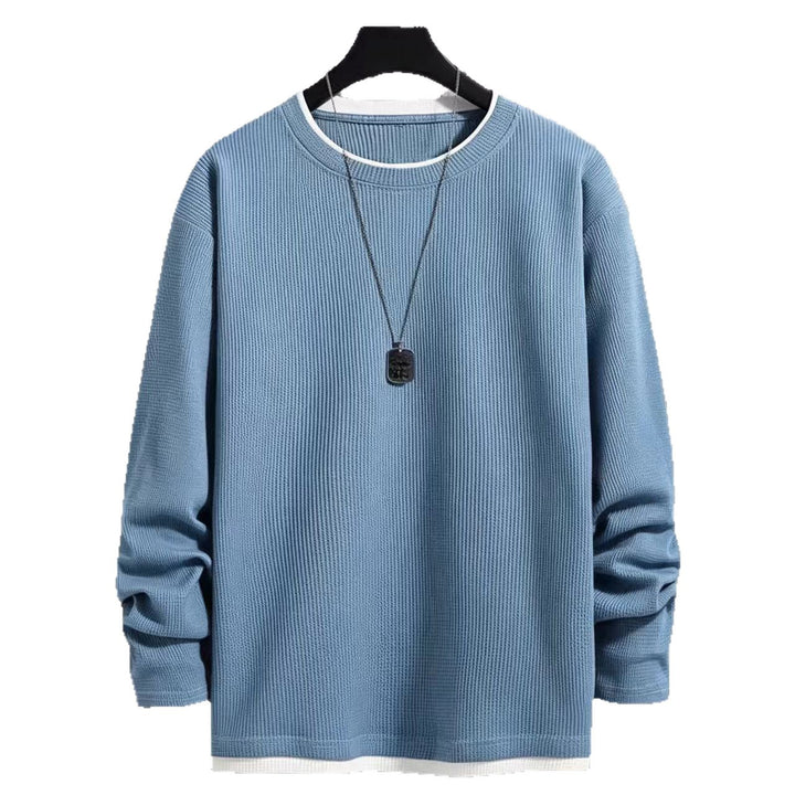 Herren Langarmshirt mit strukturiertem Design Drune