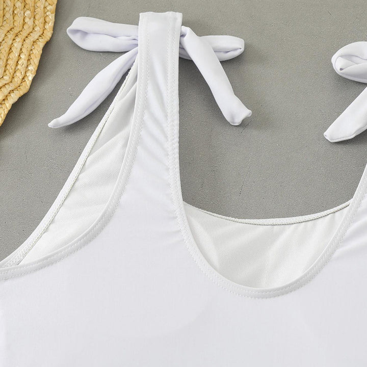 Damen Bauchfreies Bikini-Set mit grafischem Druck Drune
