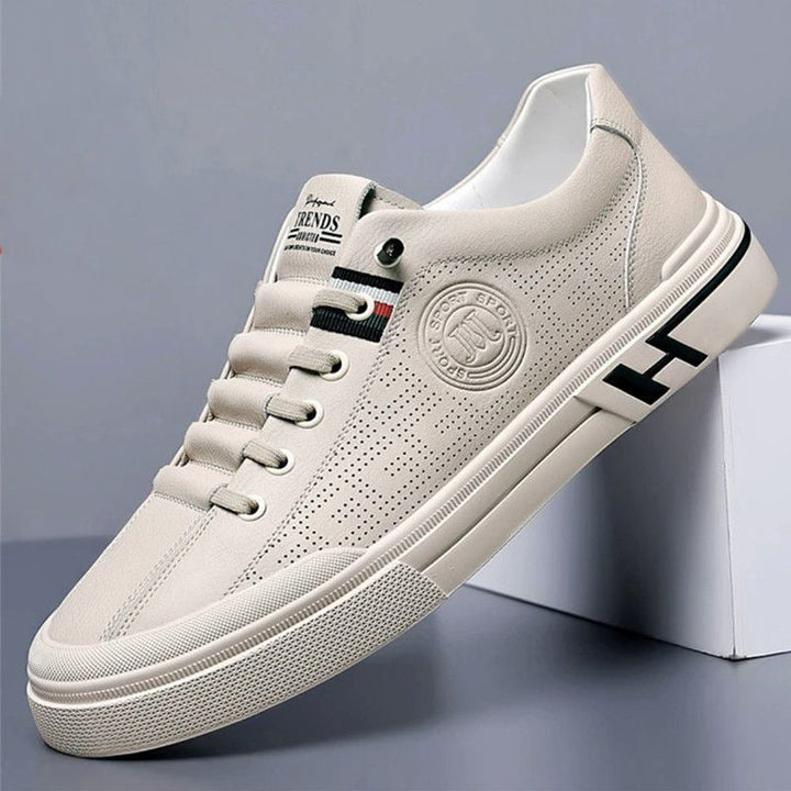 Damen modische Sneaker mit perforiertem Obermaterial und komfortabler Sohle Drune